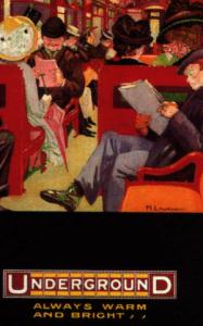 Detail of Always Warm & Bright by Marc Laurence 1912 from Underground Art by Oliver Green